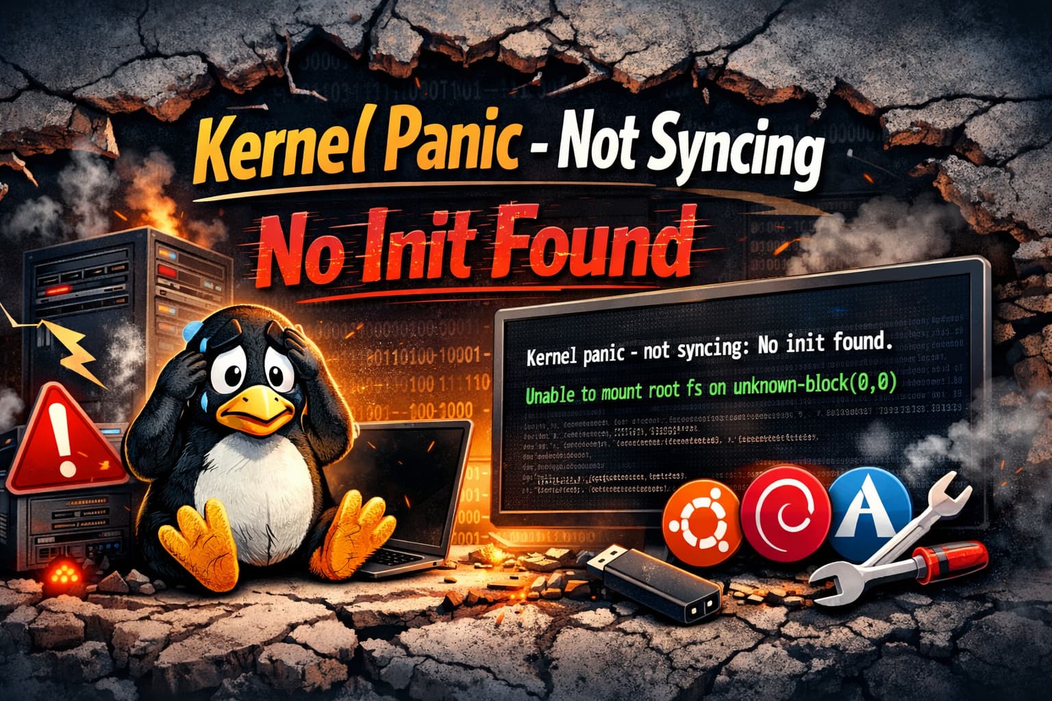 Kernel panic - not syncing: No init found